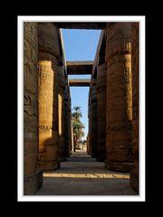 Die Säulen im Karnak-Tempel