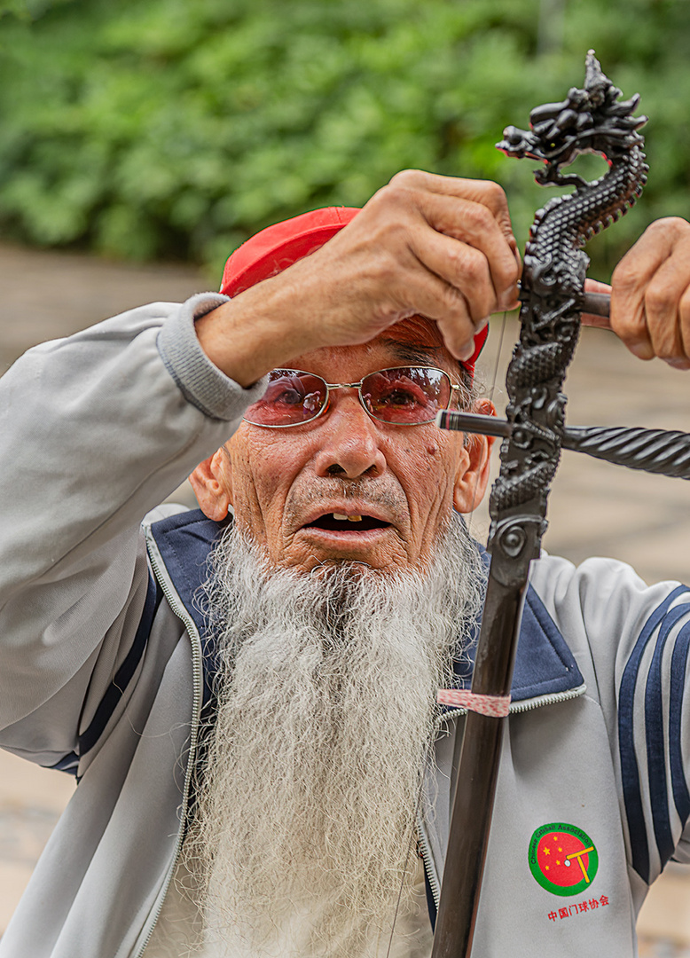 Die Saiten der Erhu