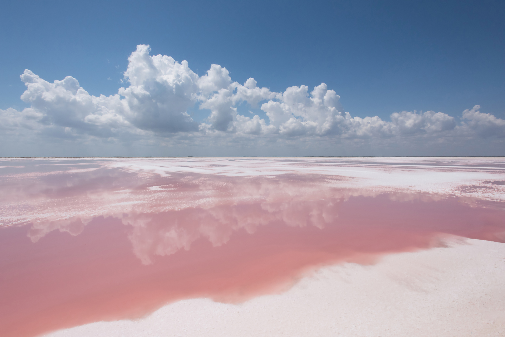 die Salinen von Las Coloradas....