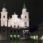 Die Salzburger Residenz bei Nacht