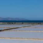 Die Salzgärten von Trapani, das Meer und die Insel