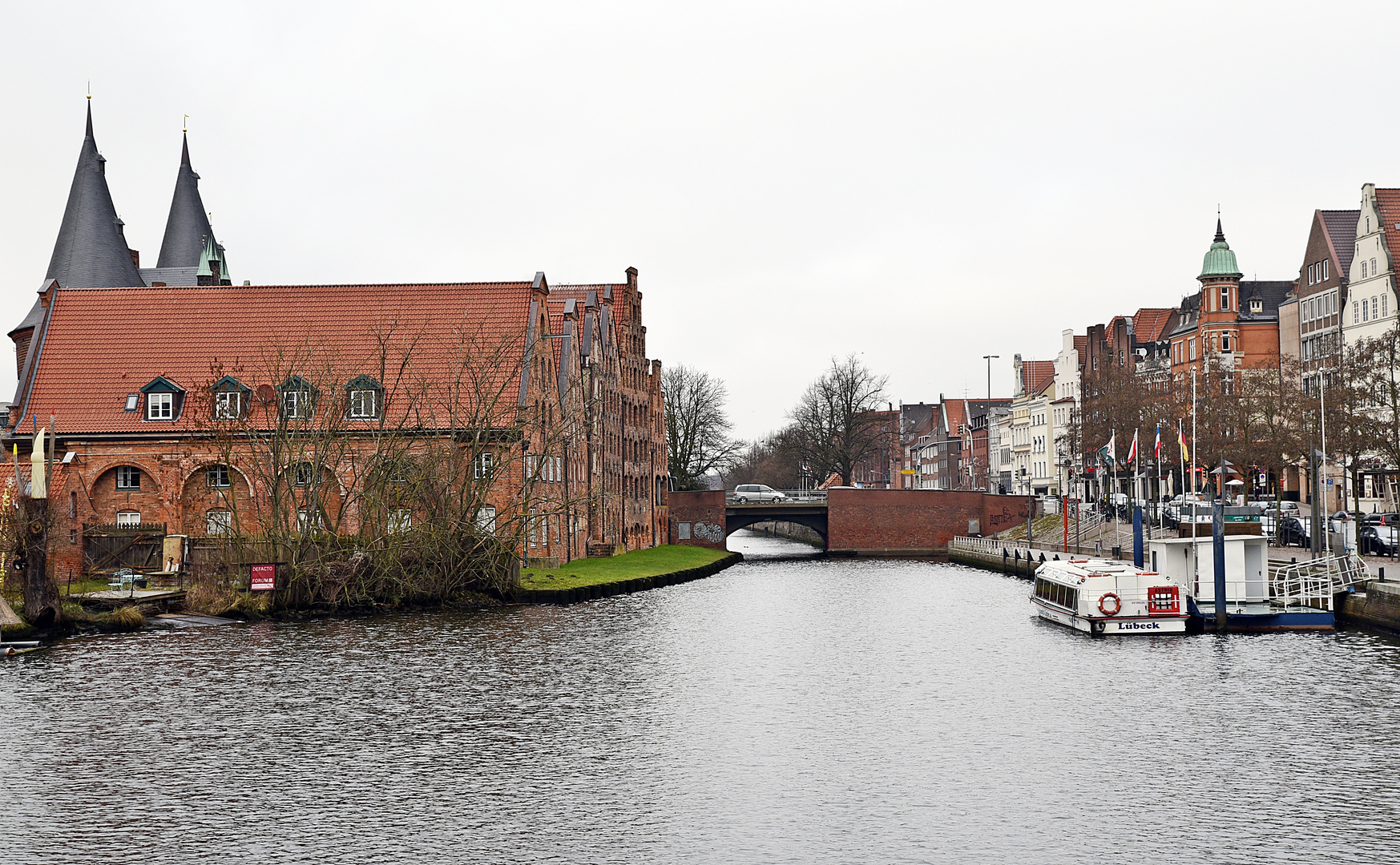 Die Salzspeicher an der Obertrave in Lübeck