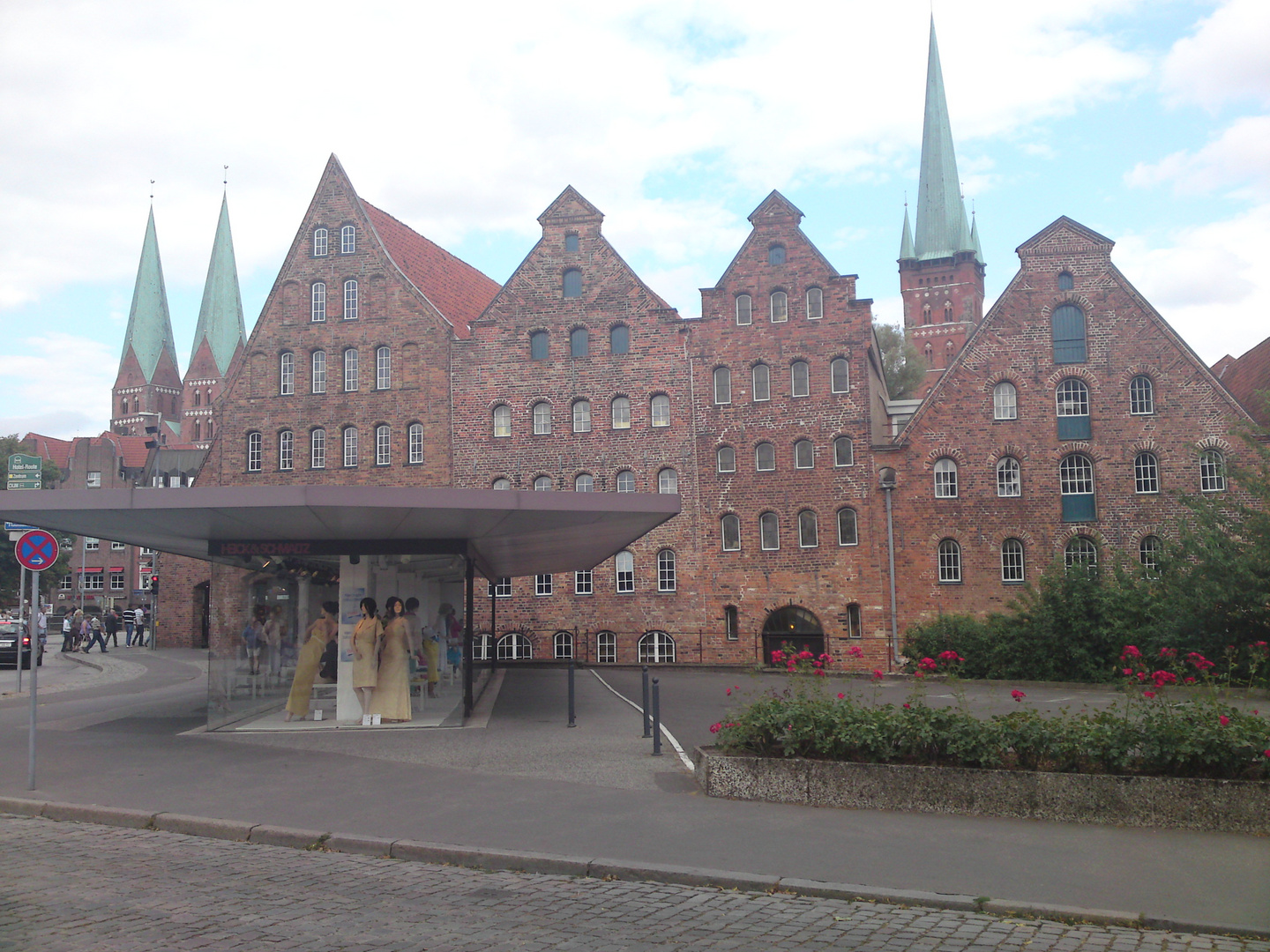 Die Salzspeicher in Lübeck um 2010