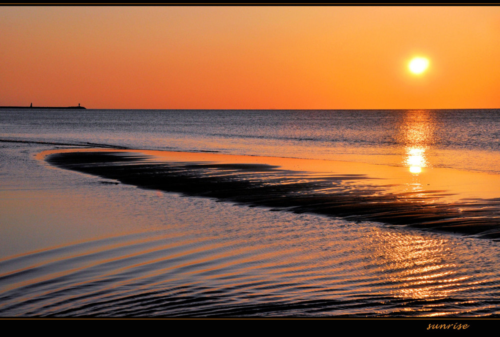 die Sandbank im Meer....