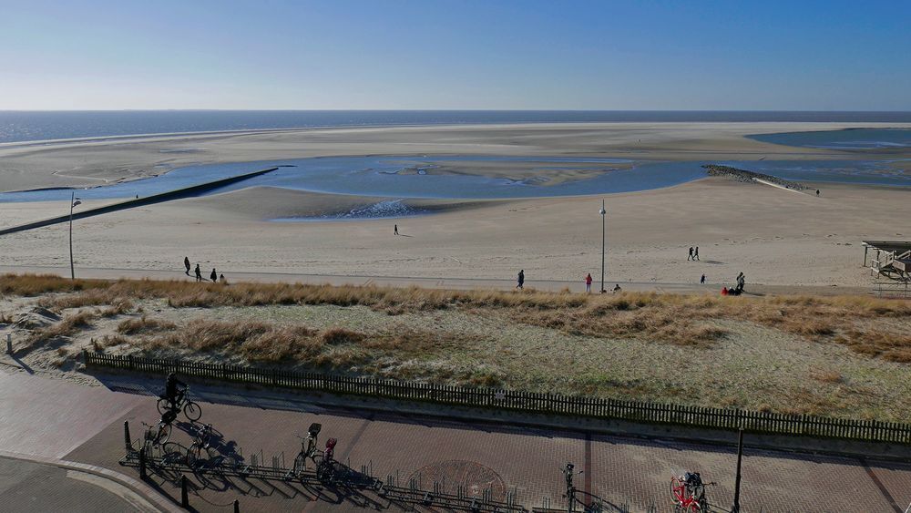 Die Sandbank vor dem Borkumer Hauptstrand hat sich in den letzten 2 Jahren sehr verändert.