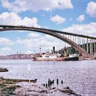 Die Sando-Brücke in Schweden
