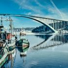 Die SANDO-BRÜCKE in Schweden