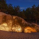 Die Sandsteinhöhlen unter der Festung Regenstein (3)