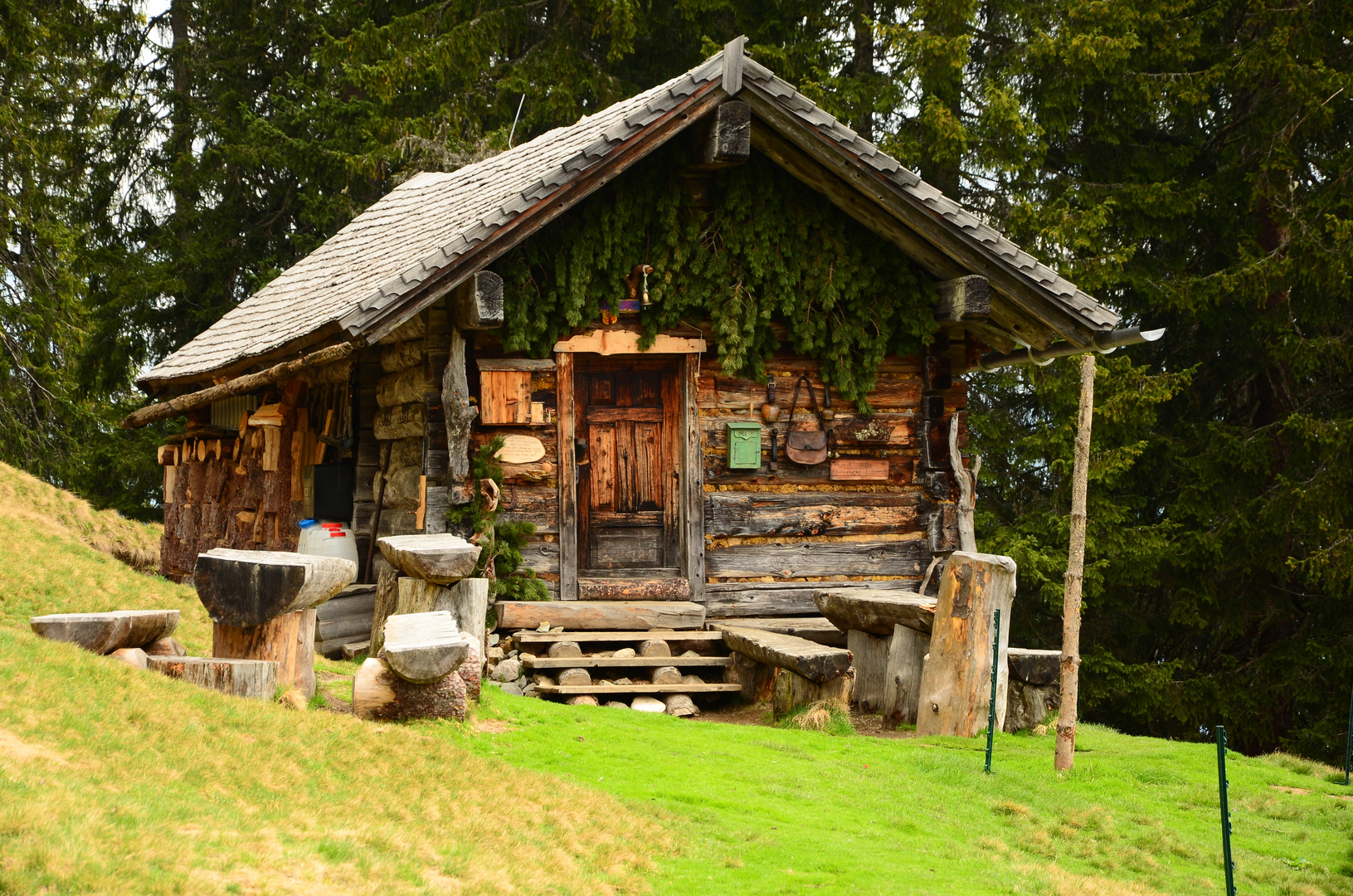 Die Schäferhütte auf dem Weg zum Gerzkopf