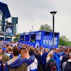 Die Schalke 04 Aufstiegsfeier an der Veltins Arena In Gelsenkirchen