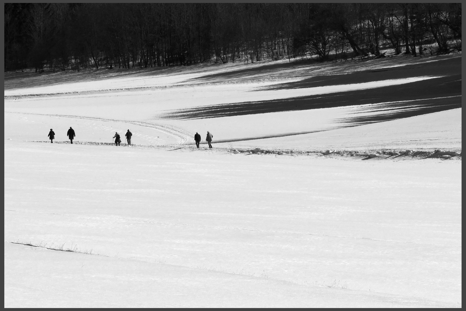 Die Schatten Werden Langer Schnell Nachhause Foto Bild