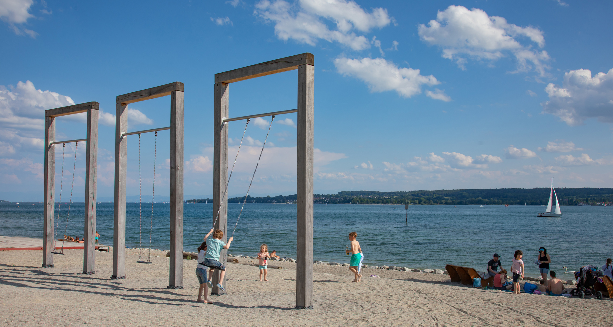 Die Schaukel am Bodensee