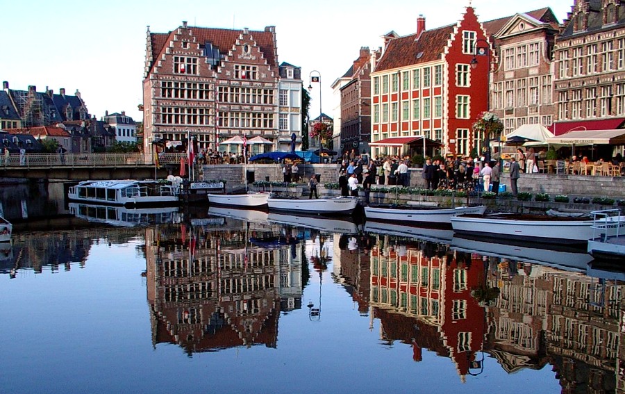 Die Schelde in Gent (Belgien)