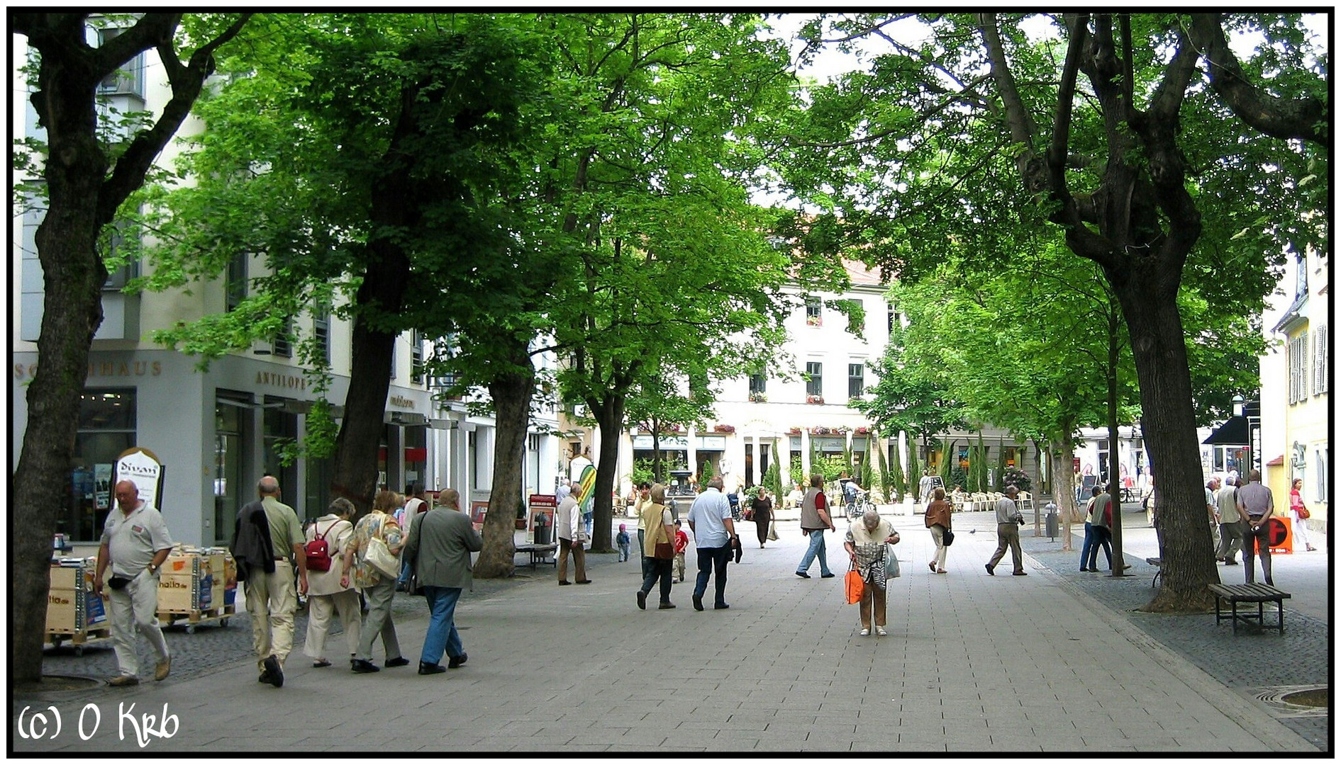 Die Schillerstraße in Weimar ...