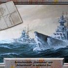 Die Schlachtschiffe "Gneisenau" und "Scharnhorst" in schwerer See