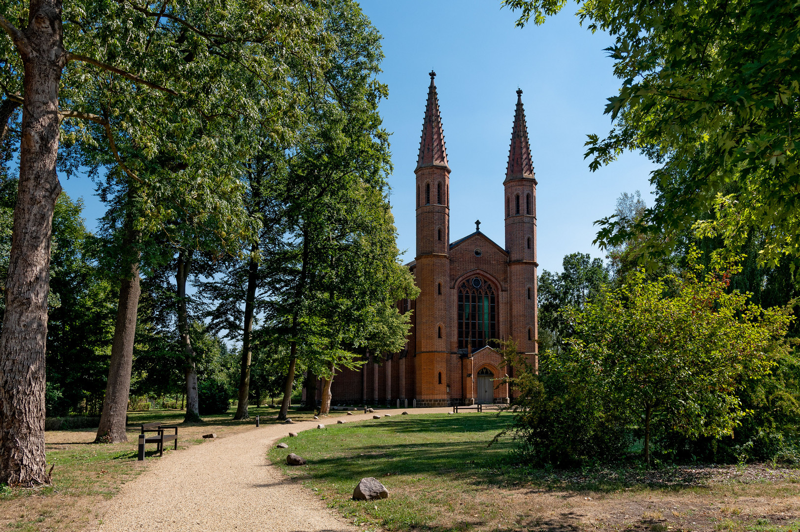 Die Schlosskirche zum Jagdschloss Letzlingen in Sachsen-Anhalt