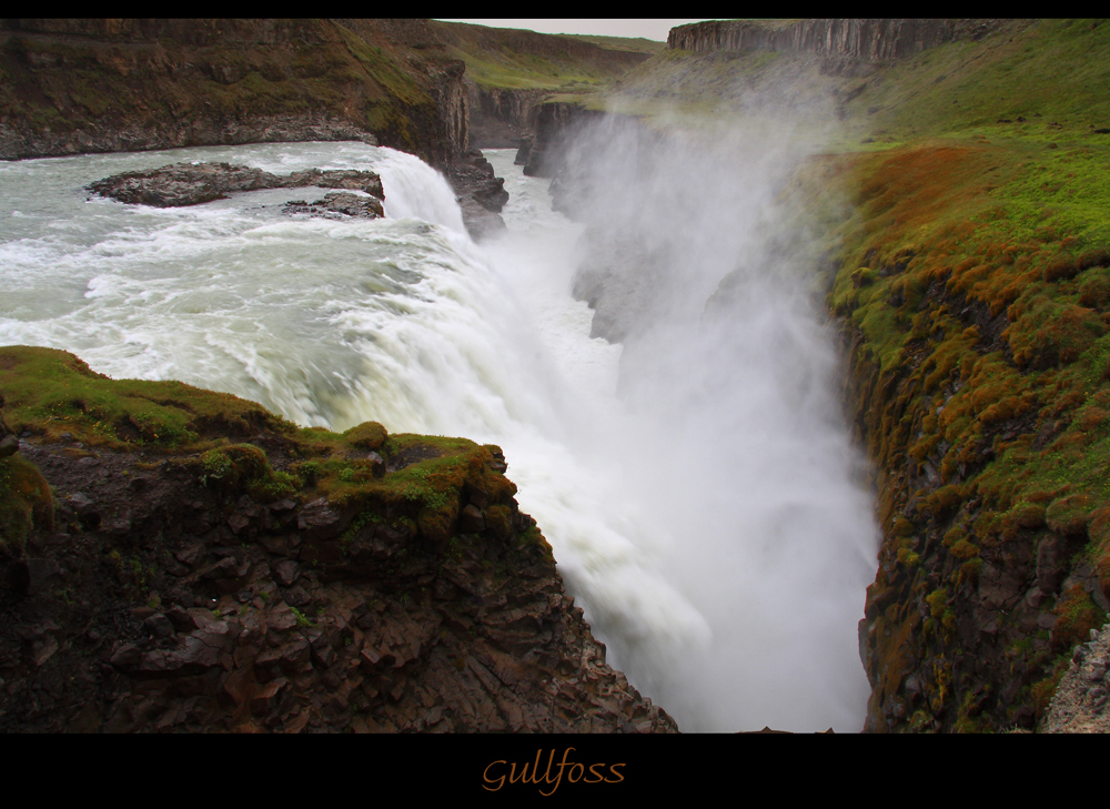 Die Schlucht des Gullfoss