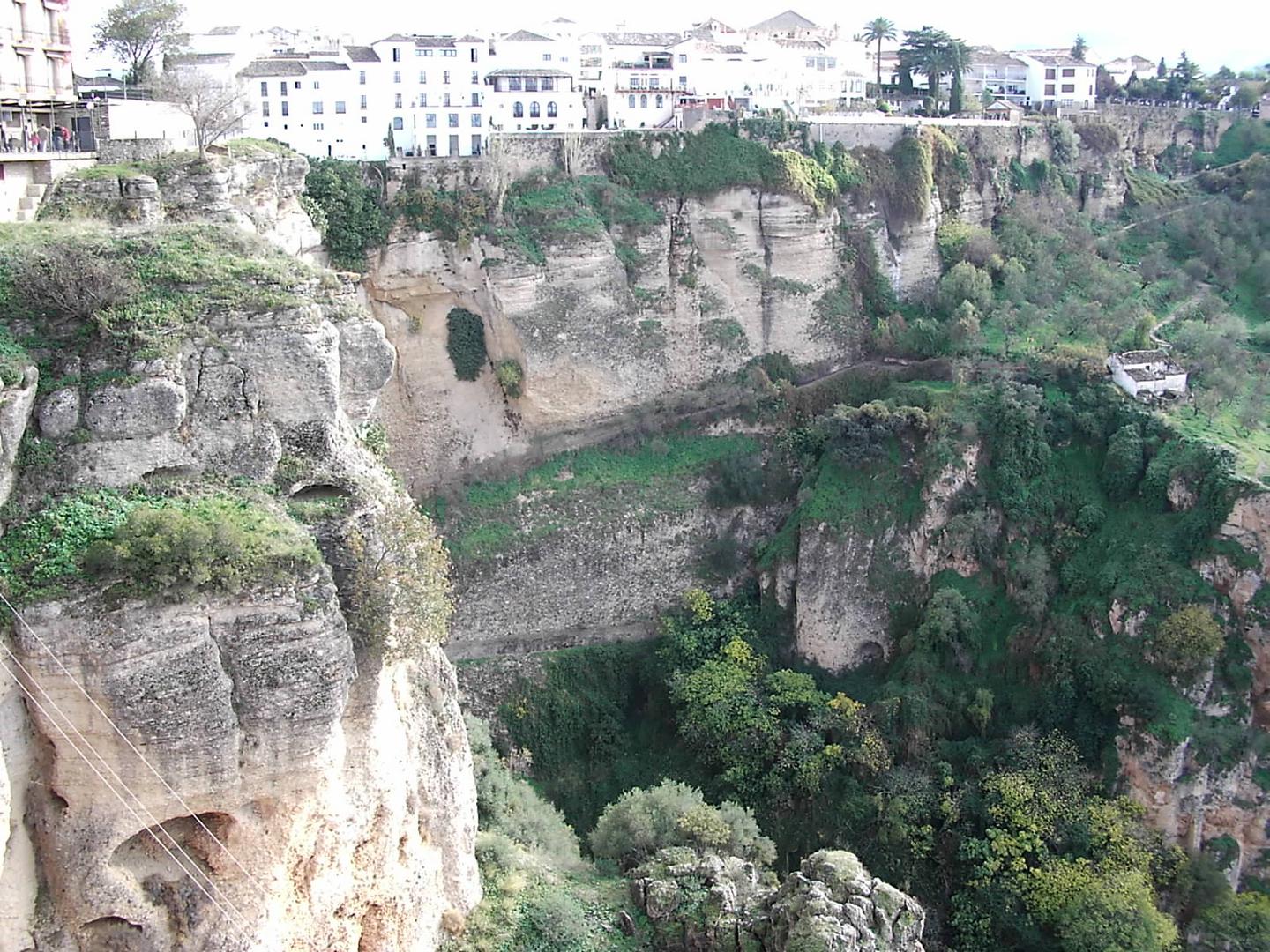 Die Schlucht in Ronda Portugal ein sehr schöne Stadt