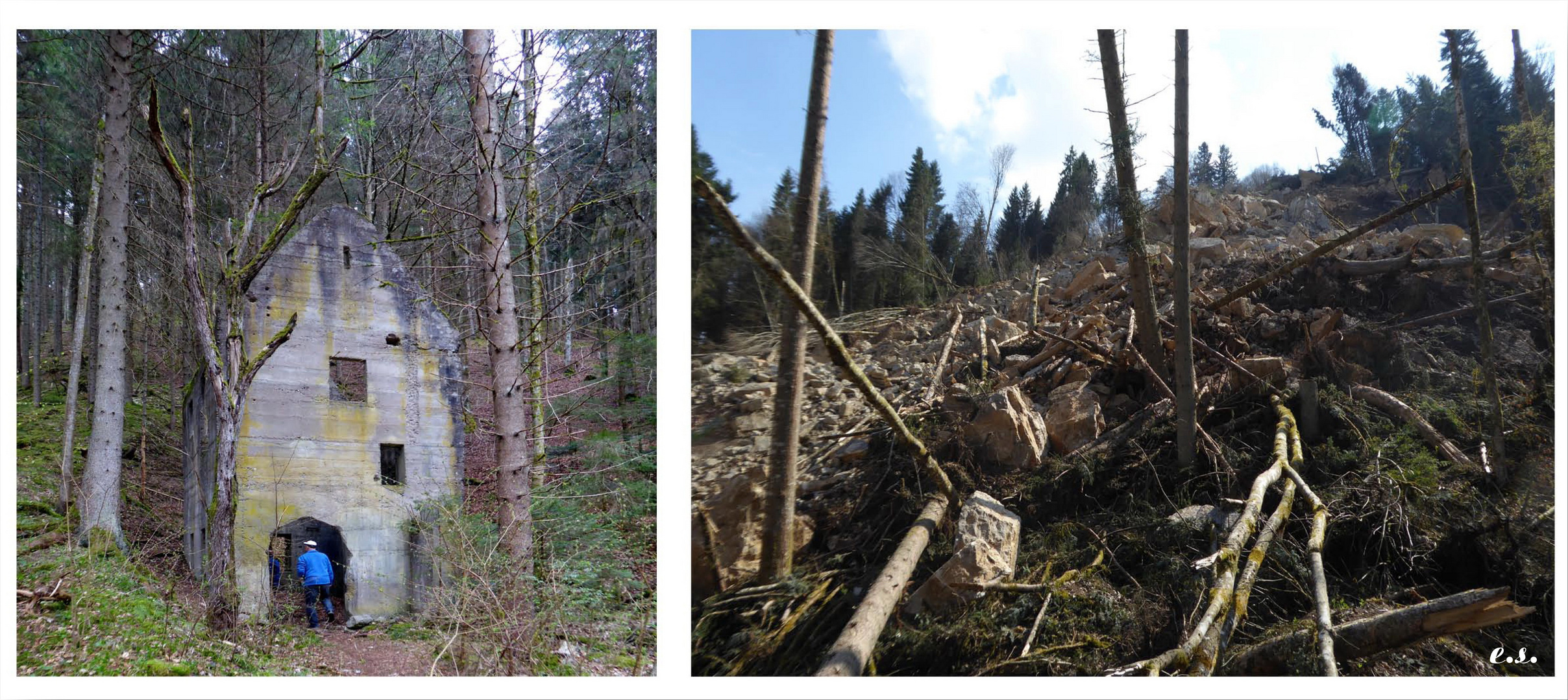 Die Schlucht mal, nicht von ihrer schönsten Seite;-)))) gesehen bei unserer Mittwochswanderung