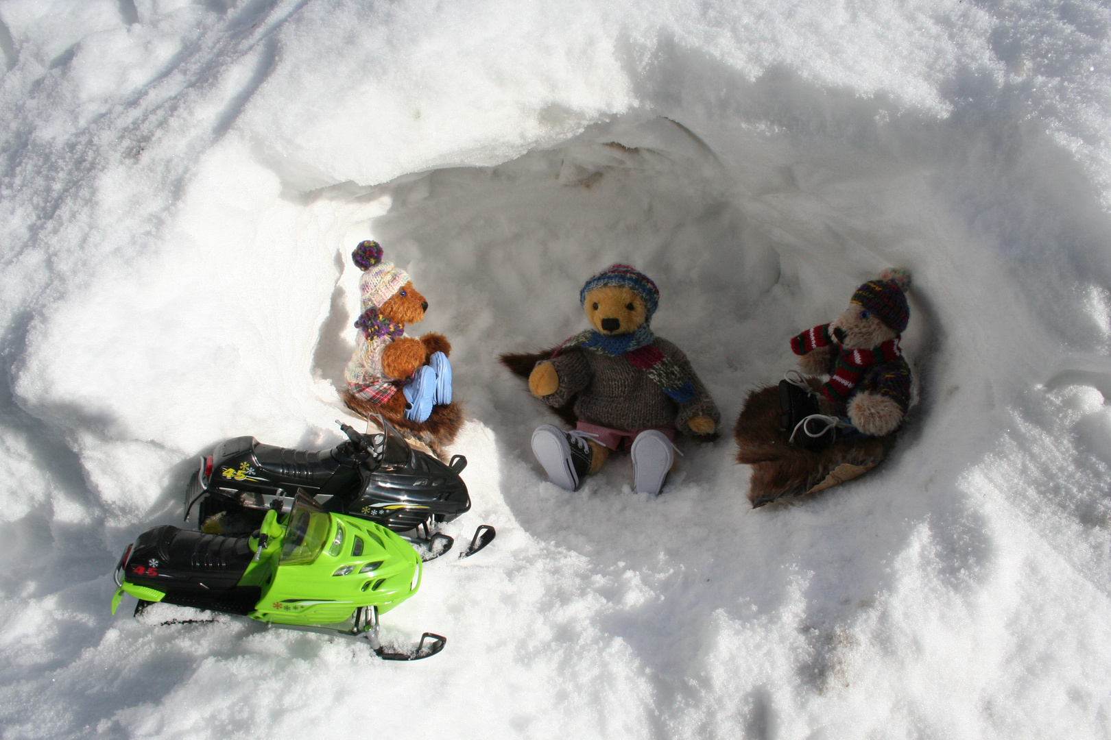 Die Schneehöhle....