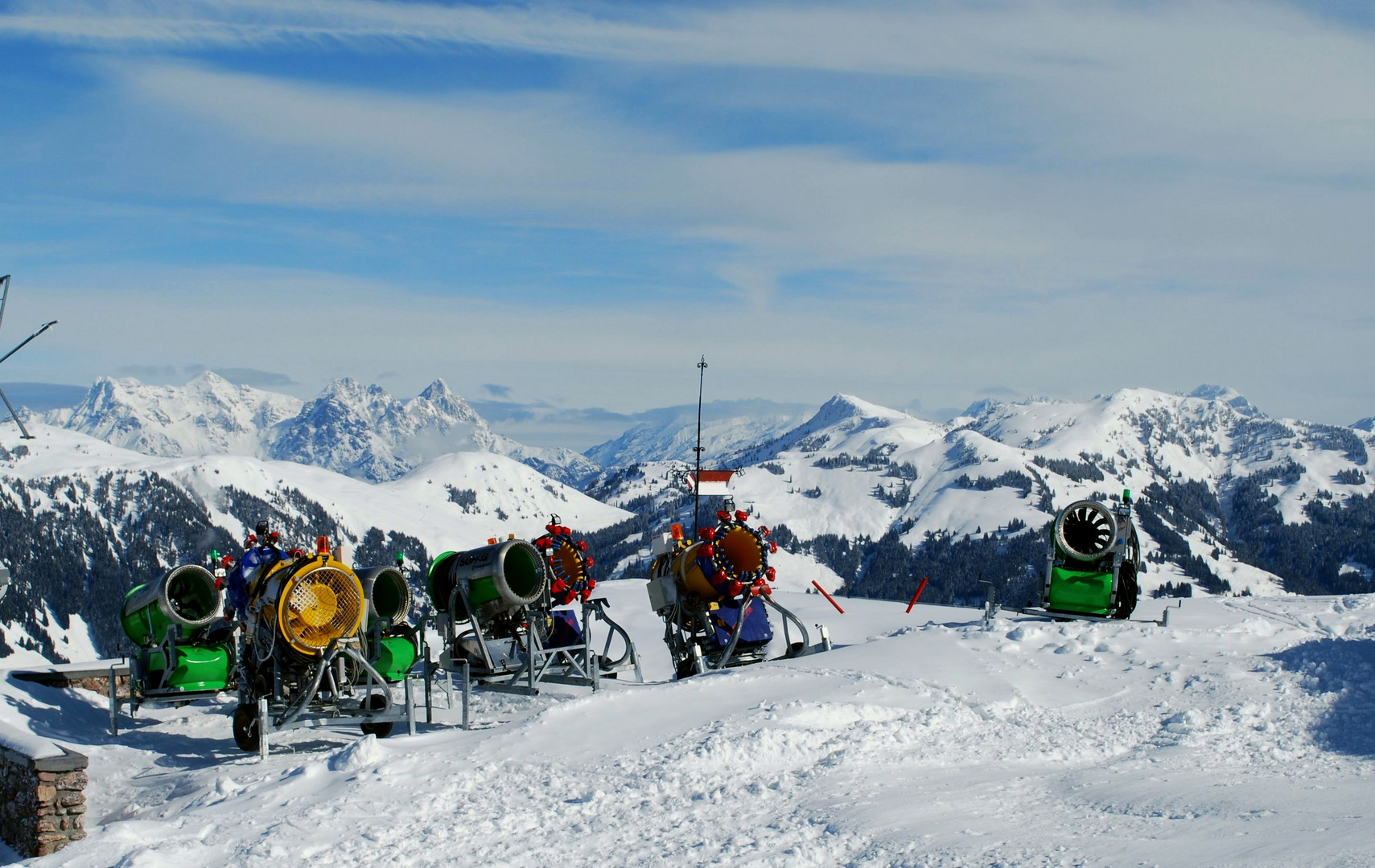 Die Schneekanonen stehen still