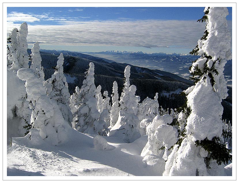 Die Schneemänner vom Stuhleck 1783 m in der Steiermark