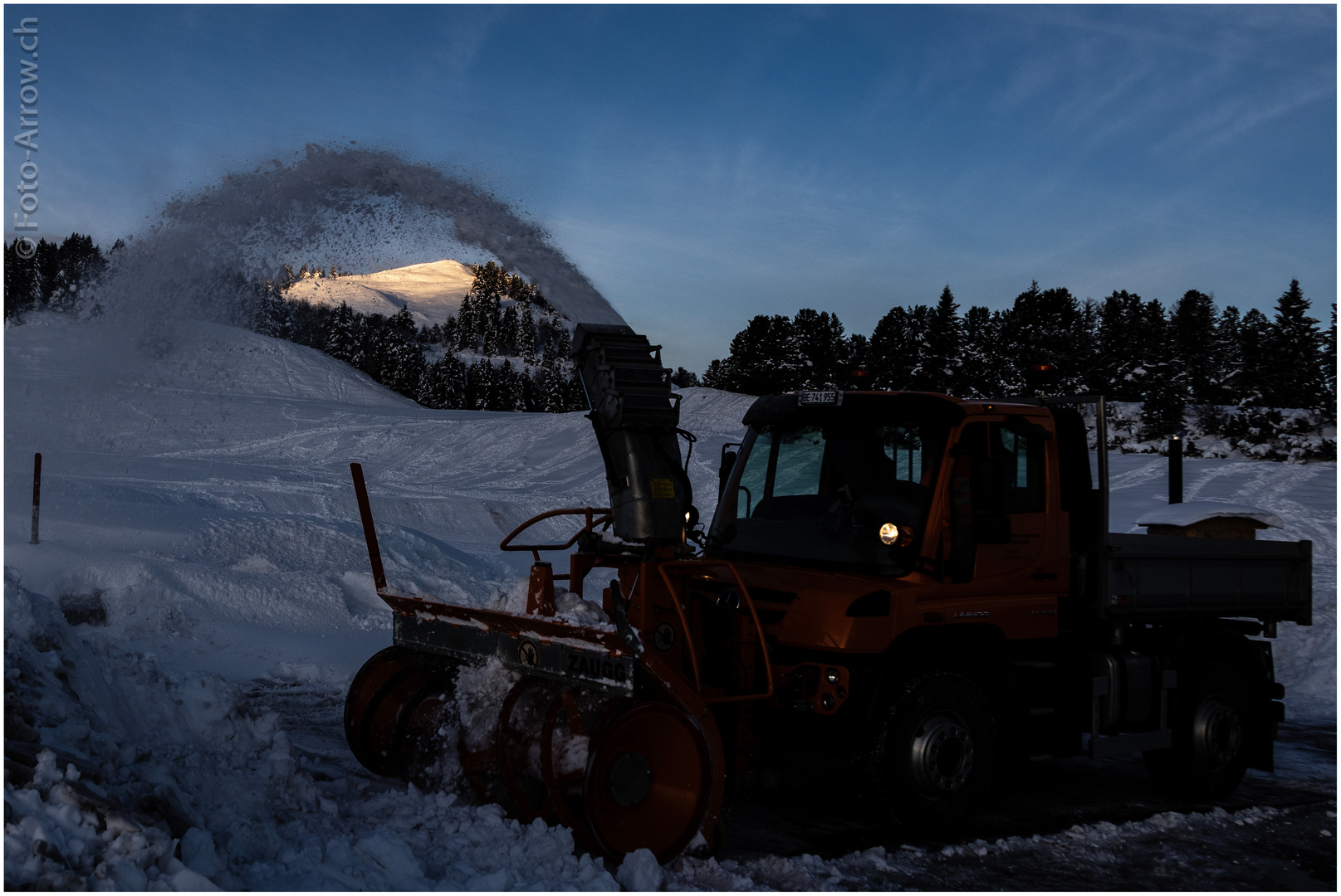 Die Schneeschleuder im Einsatz für uns ¨Unterländer¨ 