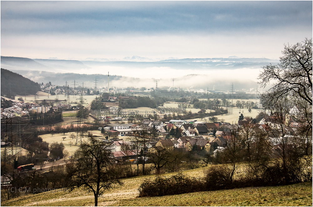 Die Schneewolken warten