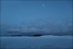 Die Schneewolken ziehen ab..