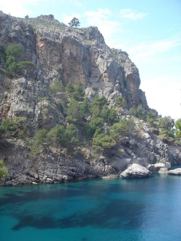 Die schöne Bucht am Ende von Sa Calobra