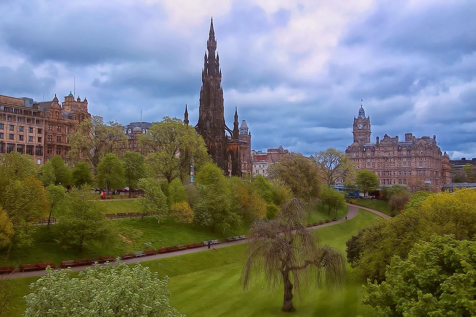 die schöne Stadt Edinburgh