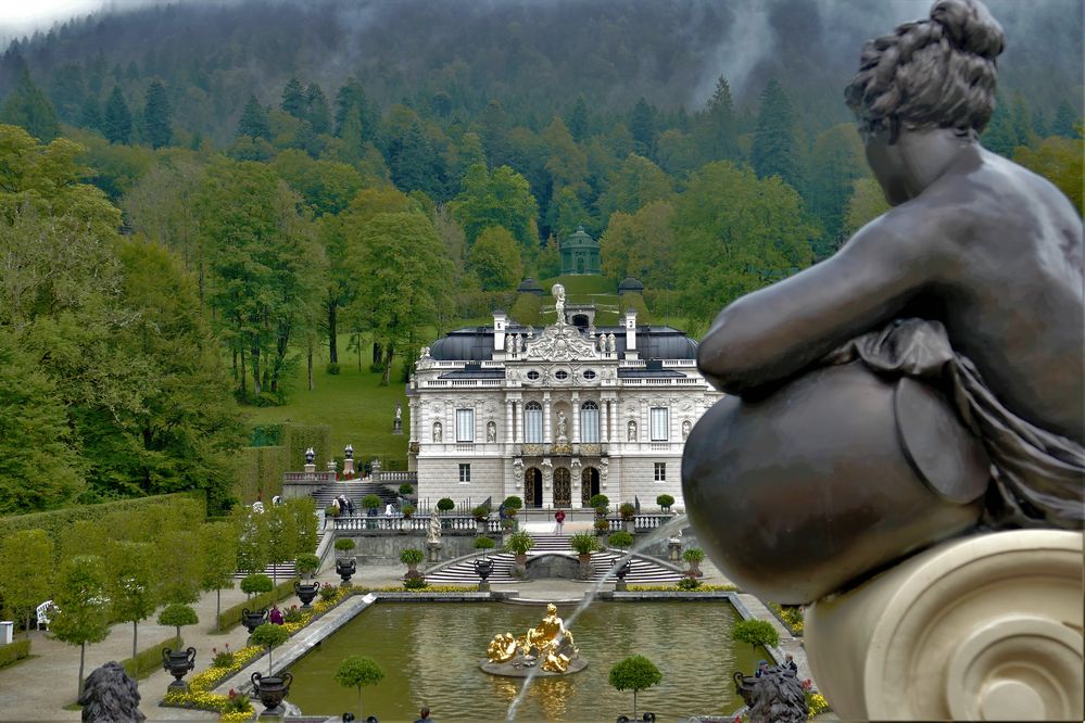 Die Schöne und Schloß Linderhof.