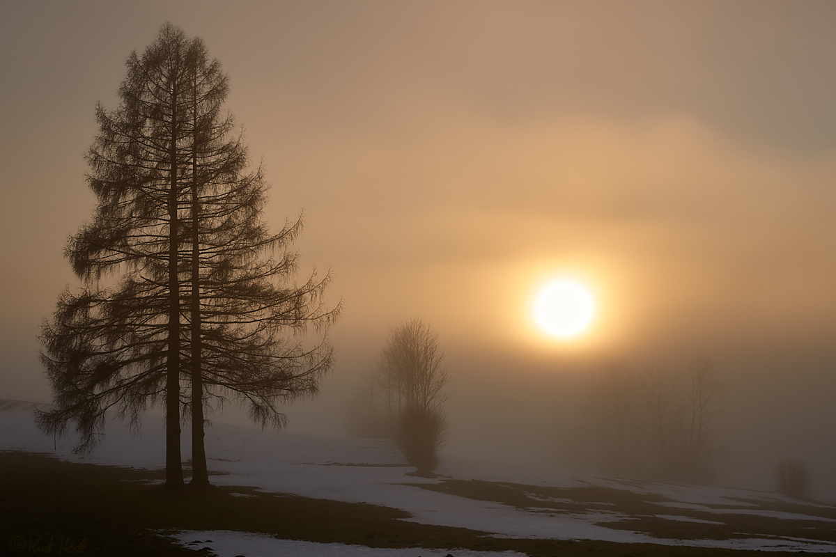 Die schöne Winterstimmung...