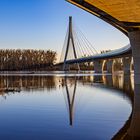 Die Schönebecker Elbauenbrücke...