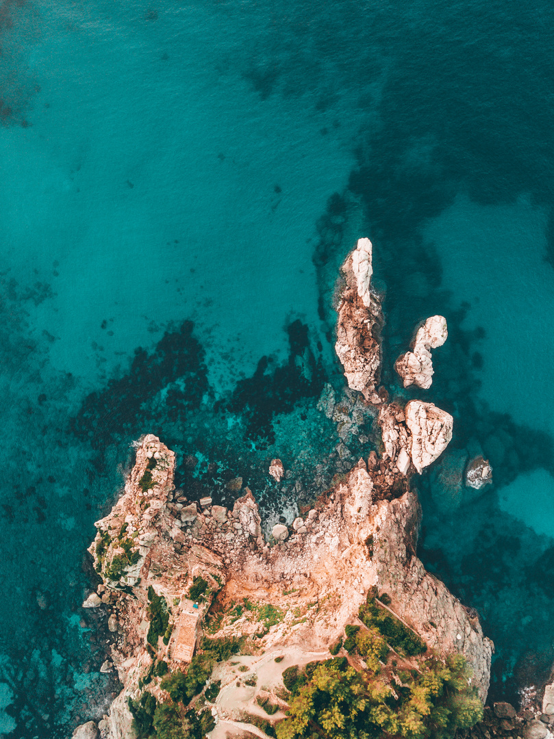 Die schönen Felsen von Mallorca