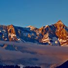 Die Schönfeldspitze im Abendlicht.