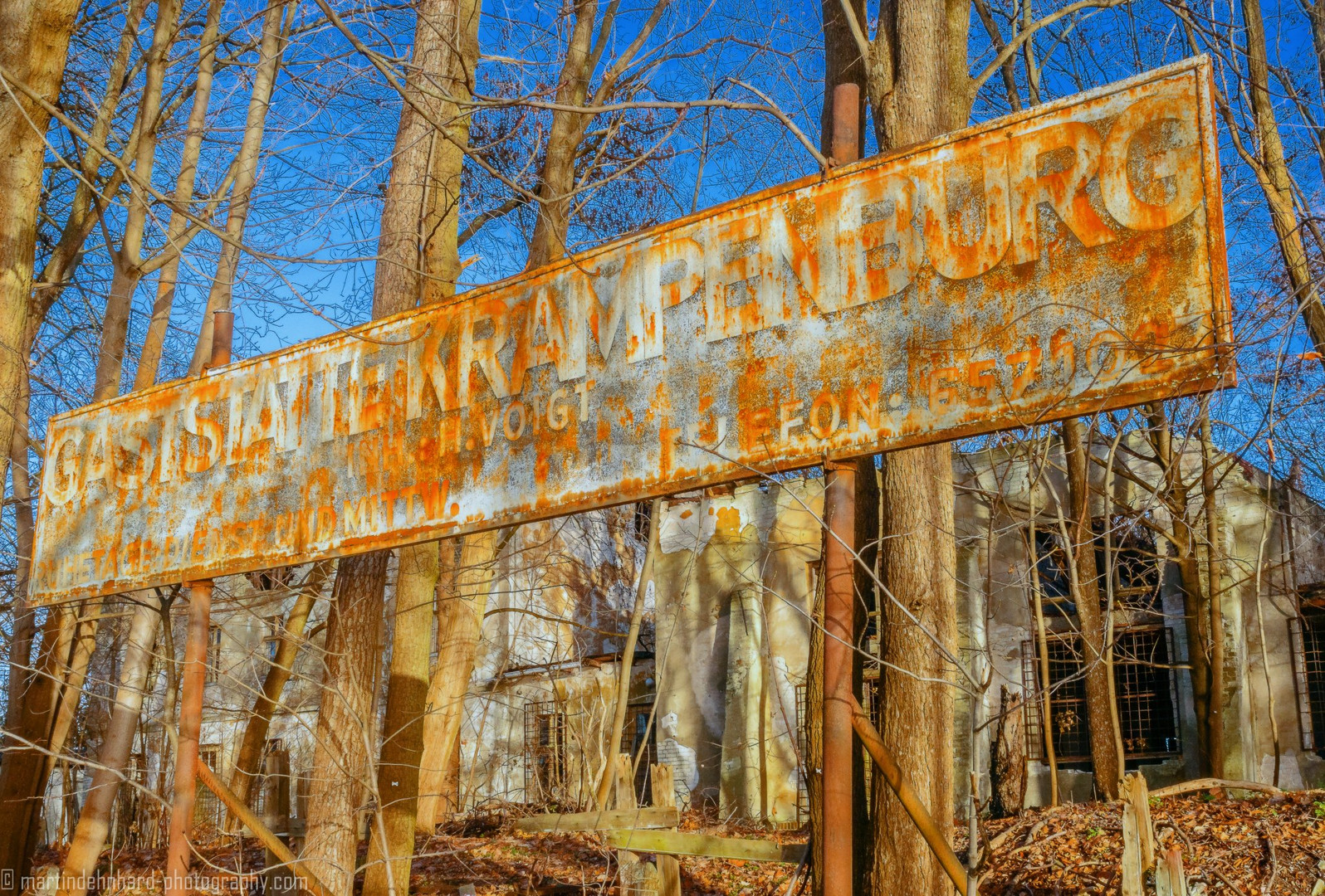 Die Schönheit des Zerfalls2: die Krampenburg im Licht der Wintersonne