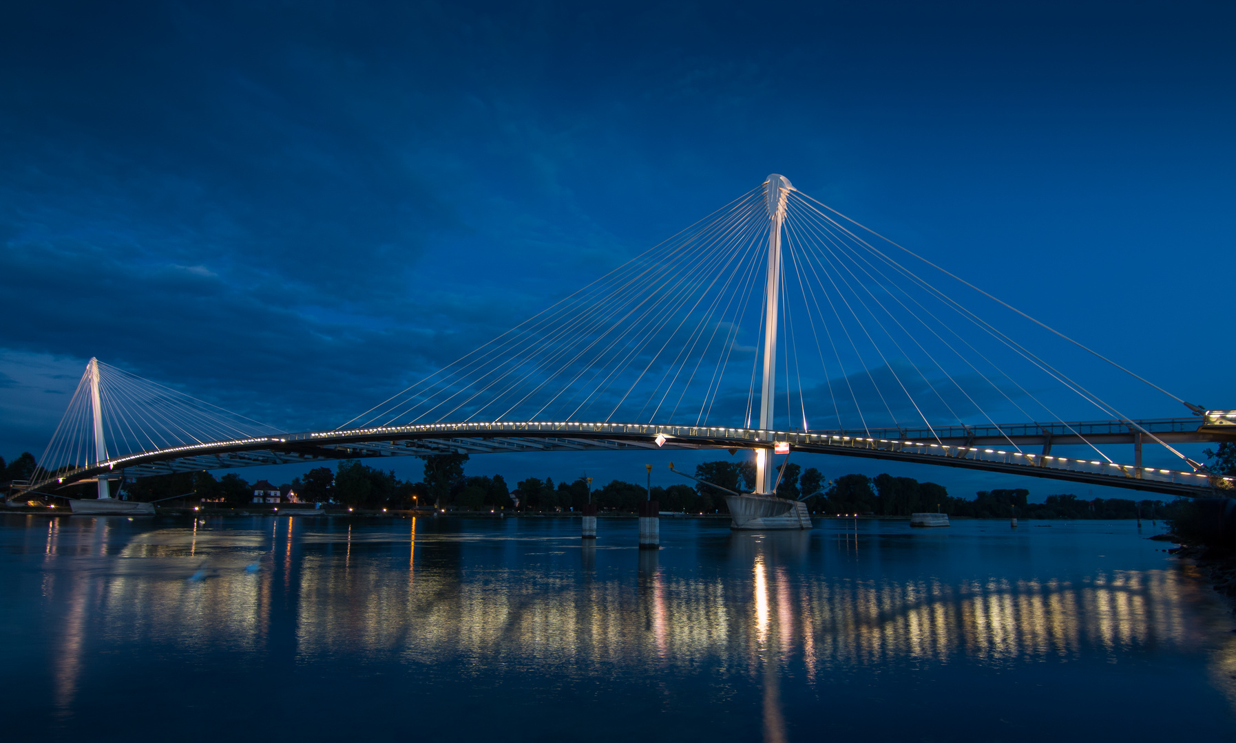 Die schönste Brücke der Ortenau. Die Passerelle in Kehl.