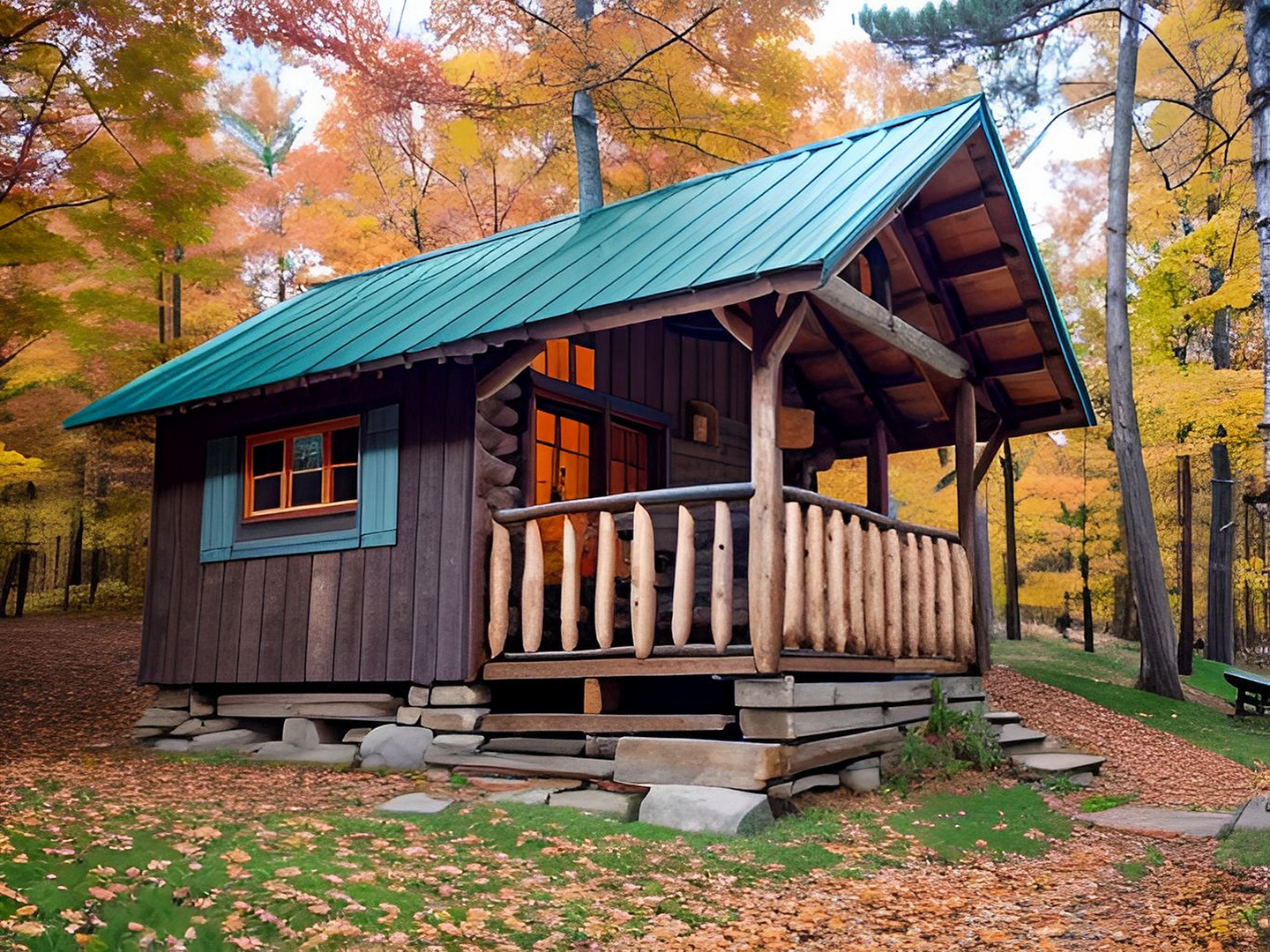 Die Schreiber-Hütte im Schillerhain in Kirchheimbolanden als KI-Bild