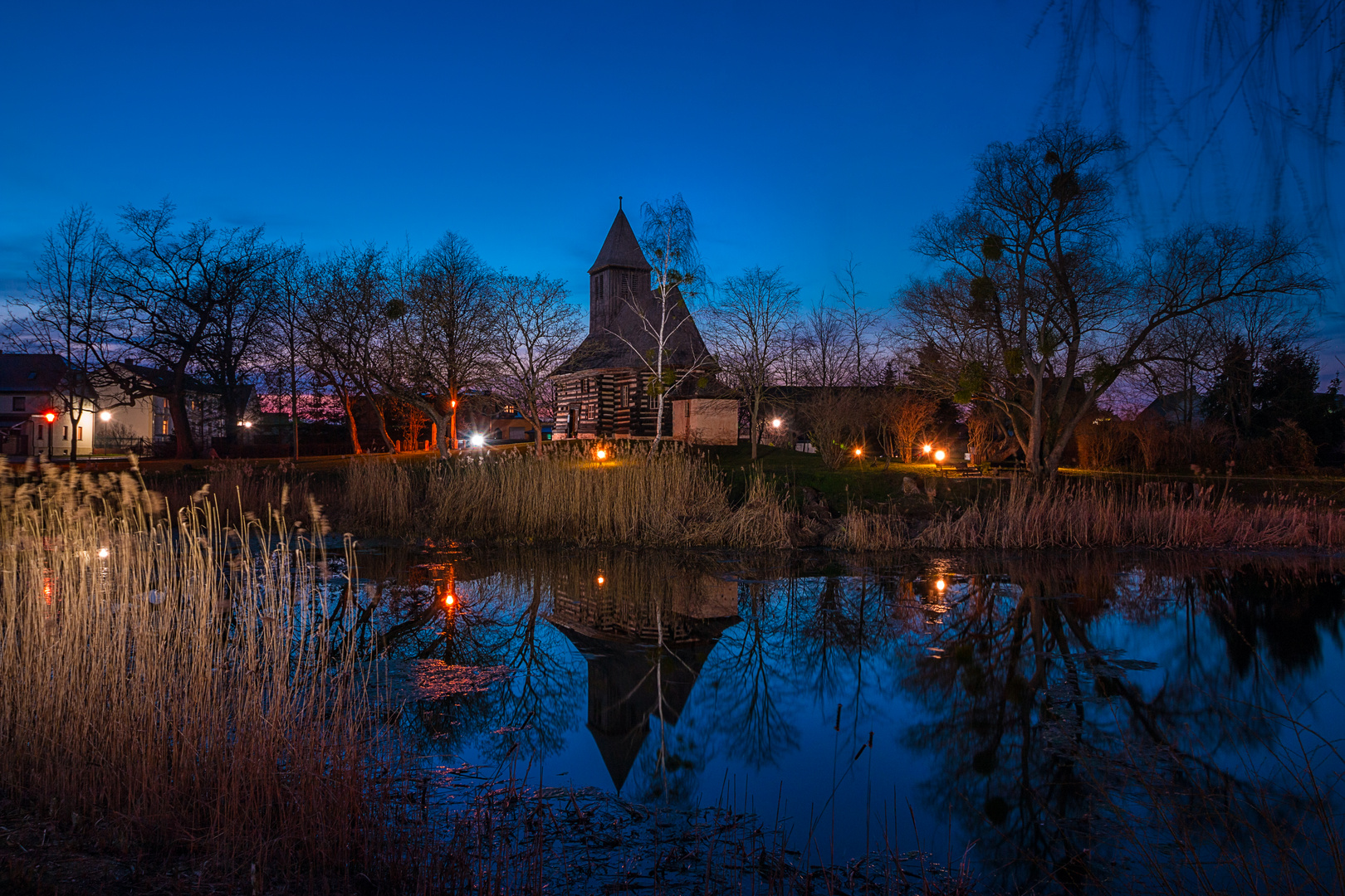 Die Schrotholzkirche in Wespen