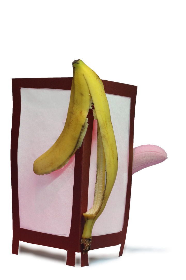 Die schüchterne Banane