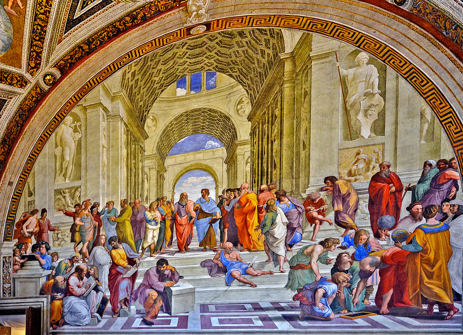 Die Schule von Athen Foto &