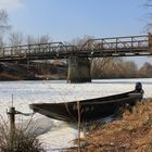 Die " Schwarze Brücke " in Bamberg