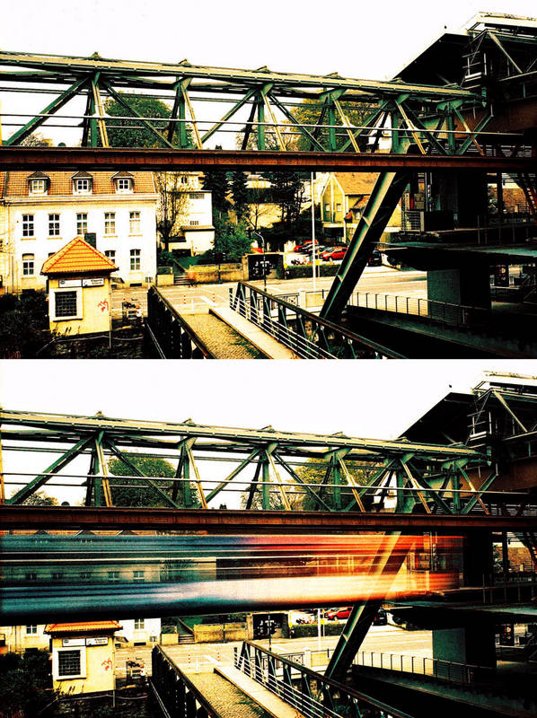 Die Schwebebahn an der Varresbeckerstr.