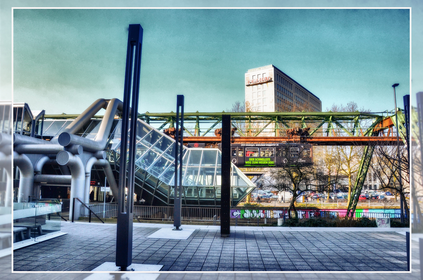 Die Schwebebahn zum Arbeitsamt