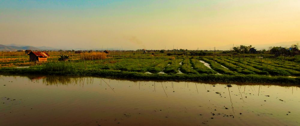 Die schwimmenden Gärten am Inle-See