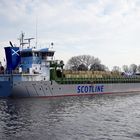 Die SCOT RANGER im Nord-Ostsee-Kanal bei Rendsburg