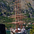 Die Sea Cloud im Hafen von Kotor