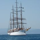 Die Sea Cloud liegt vor Anker