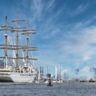 Die Sea Cloud Spirit läuft in Hamburg ein